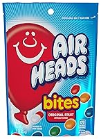 Vista 13 de Airheads Bocaditos de caramelo, sabores de frutas surtidos, cine, fiesta, concesiones, paquetes de 2 onzas (caja de 18)