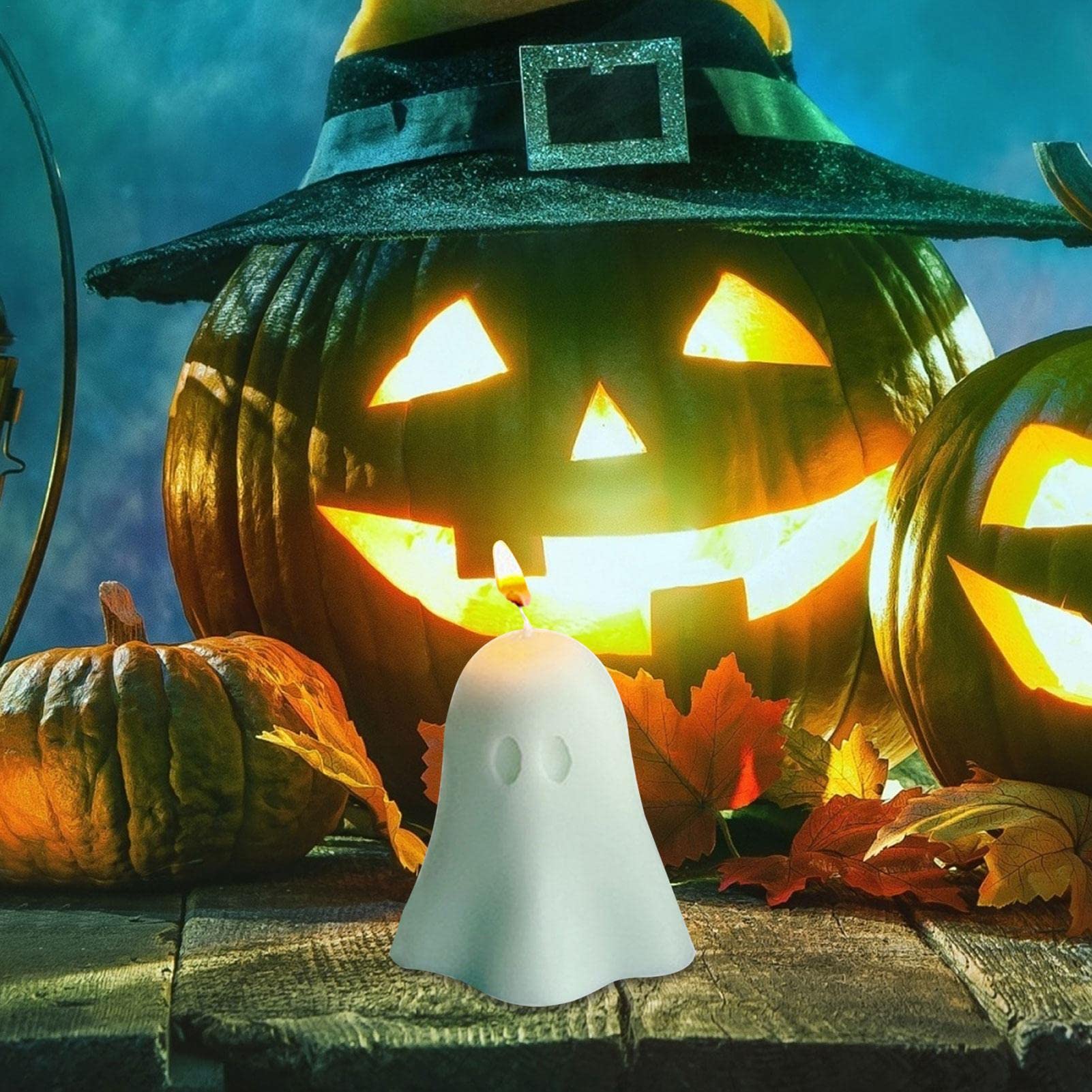 YTGER Ghost Resin Molds, Silicone Mold Craft Handmade Candle Making Mould Unique Halloween Resin Molds,