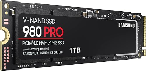 Samsung Memorie MZ-V8P1T0B 980 PRO SSD Interno da 1TB, compatibile con Playstation 5, PCIe NVMe M.2, Nero - 4