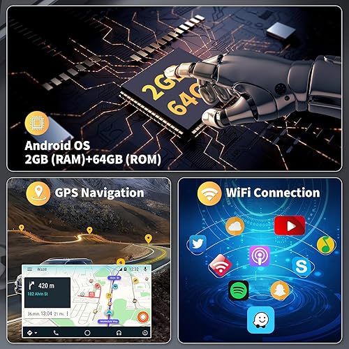 Miniatura 5 de Radio de repuesto para Honda Civic 2006-2011 Android 11 estéreo de coche (2G RAM 32ROM) con Apple CarPlay Android Auto, pantalla táctil de 10.1