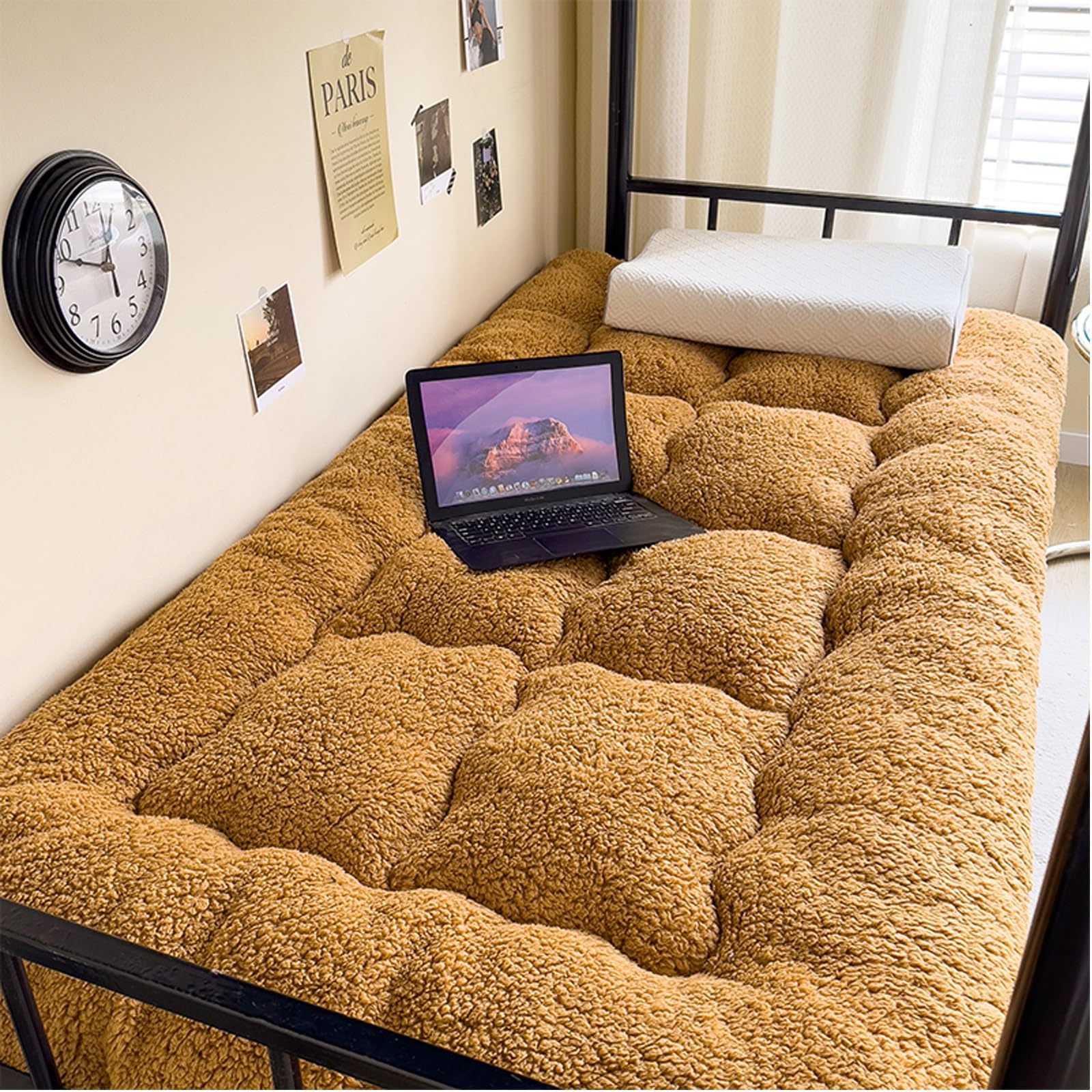 Matelas portable à trois volets – Design pliable pour dormir au sol, idéal pour les voyages et les hébergements d'invités, solution confortable et peu encombrante