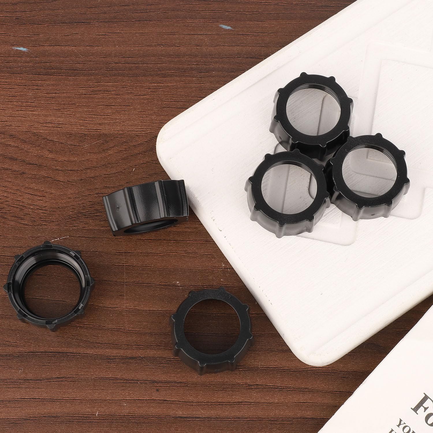 BOXOB 4 Pezzi Dado Di Serraggio, 17mm Giunto Sferico Adattatore Fisso Supporti Per Testa Ricambio Anello A Vite Per GPS DVR Videocamera Caricabatterie Wireless Supporti Telefono Da Auto Accessori