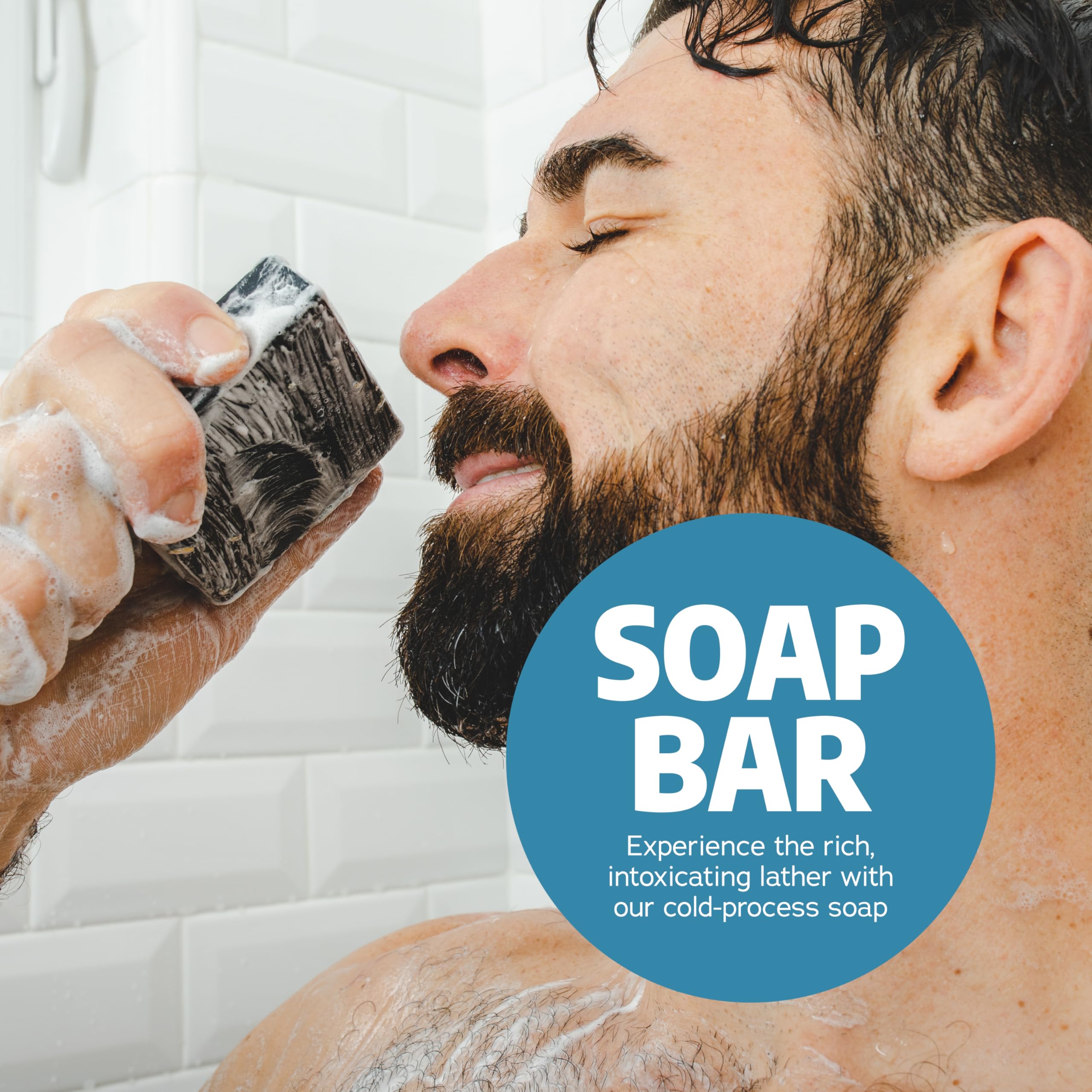 Dr. Squatch Natürliche Seife für Männer - kaltgerührte feste Seife mit natürlichen Ölen – Geschenke für Männer - Coconut Castaway, Rainforest Rapids, Coastal Mist (142g, 3er-Pack)