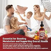Vista 7 de Berberina con canela de Ceilán - Gotas líquidas de suplemento de berberina con extracto de melón amargo, cúrcuma, cromo, Gymnema, Moringa, activador
