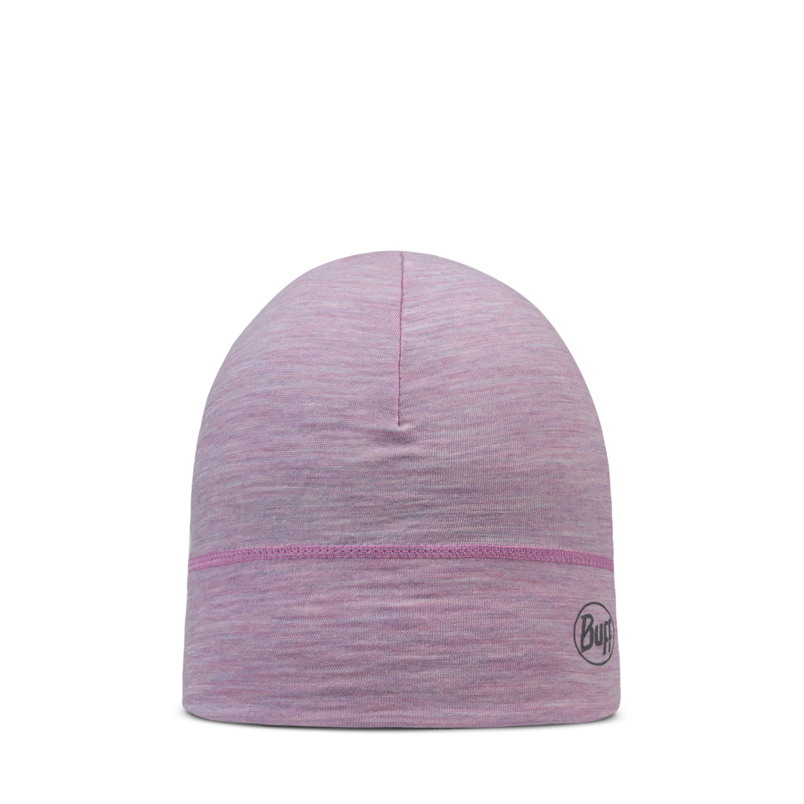 Buff®| Merino Lightweight Beanie Man Woman Adult, Multifunctional 100% Merino Wool Scarf, Trekking, Outdoor, Sustainable, Slim fit, One Size, Pink
