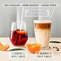 Vista 3 de Pajitas de fibra de bambú biodegradables, 150 unidades, 100% compostables, sin plástico, ecológicas, popotes desechables de fibra vegetal de 7.8