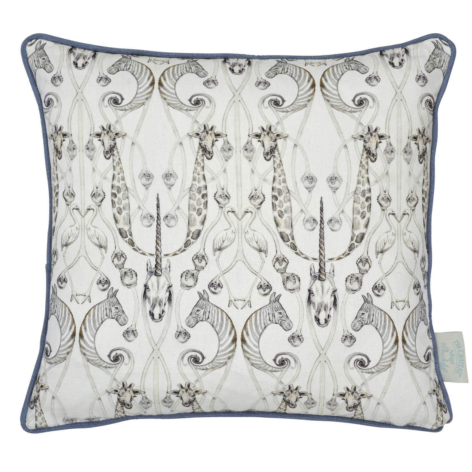 Angel Strawbridge CHATEAU DES ANIMAUX NATURAL 43X43CM PILLOW