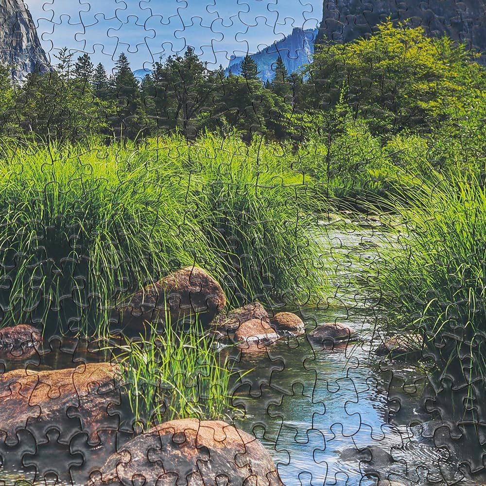 Rompecabezas de 1000 piezas, cada pieza es única, Parque Nacional de Yosemite para adultos, cartón grueso y resistente, juego familiar entrelazado preciso rompecabezas de juego familiar a 5