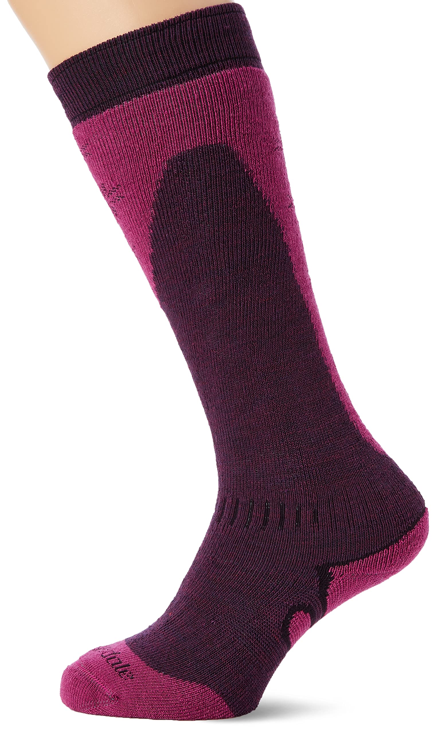 Bridgedale Women's Plum / Berry Ski Midweight+ Merino Endurance Sports Socks Small Plum/Berry
