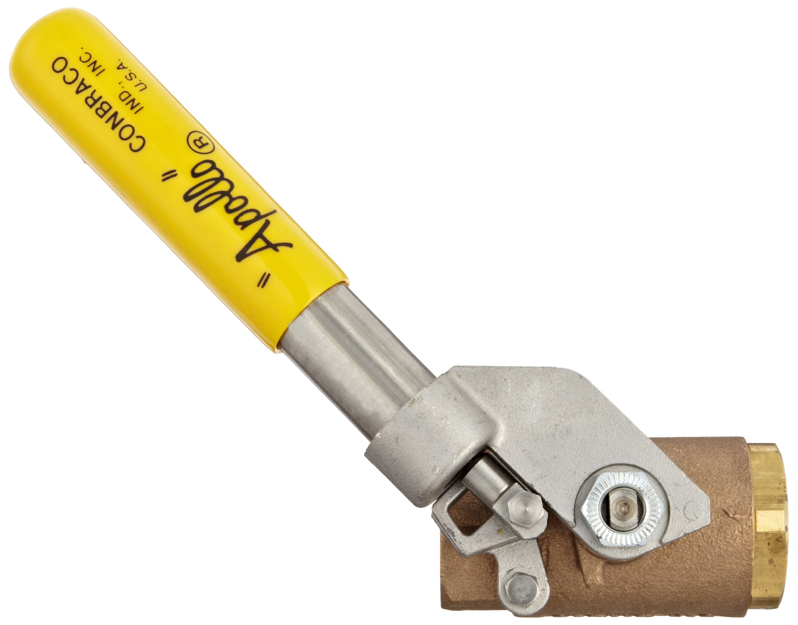 Dixon BBV100SR Bronze Ball Valve, Deadman Spring Return Handle, 1