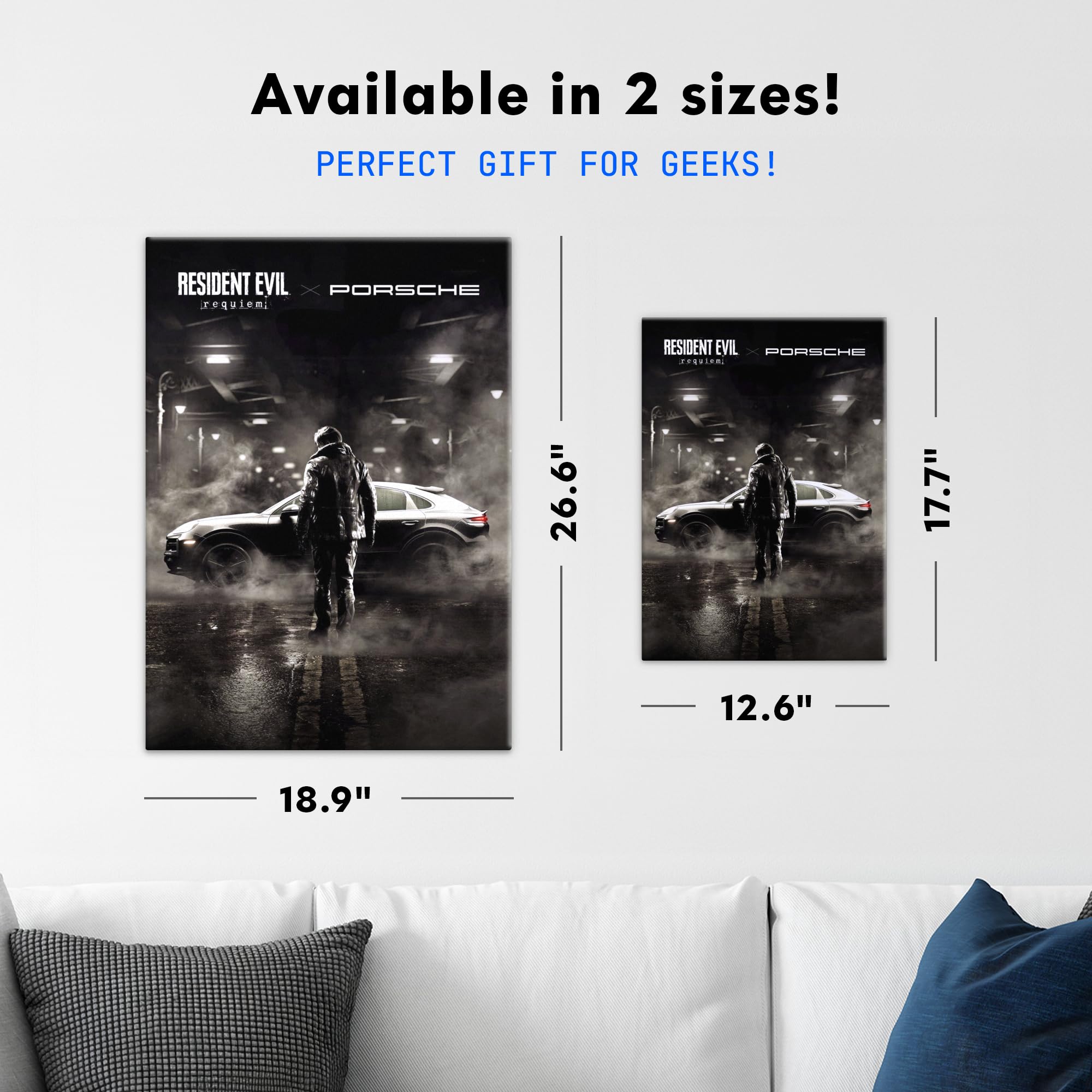 Displate Metallposter Resident Evil An Undying Legacy Wanddeko Poster für Schlafzimmer Magnetische Befestigung 48 x 67,5 cm