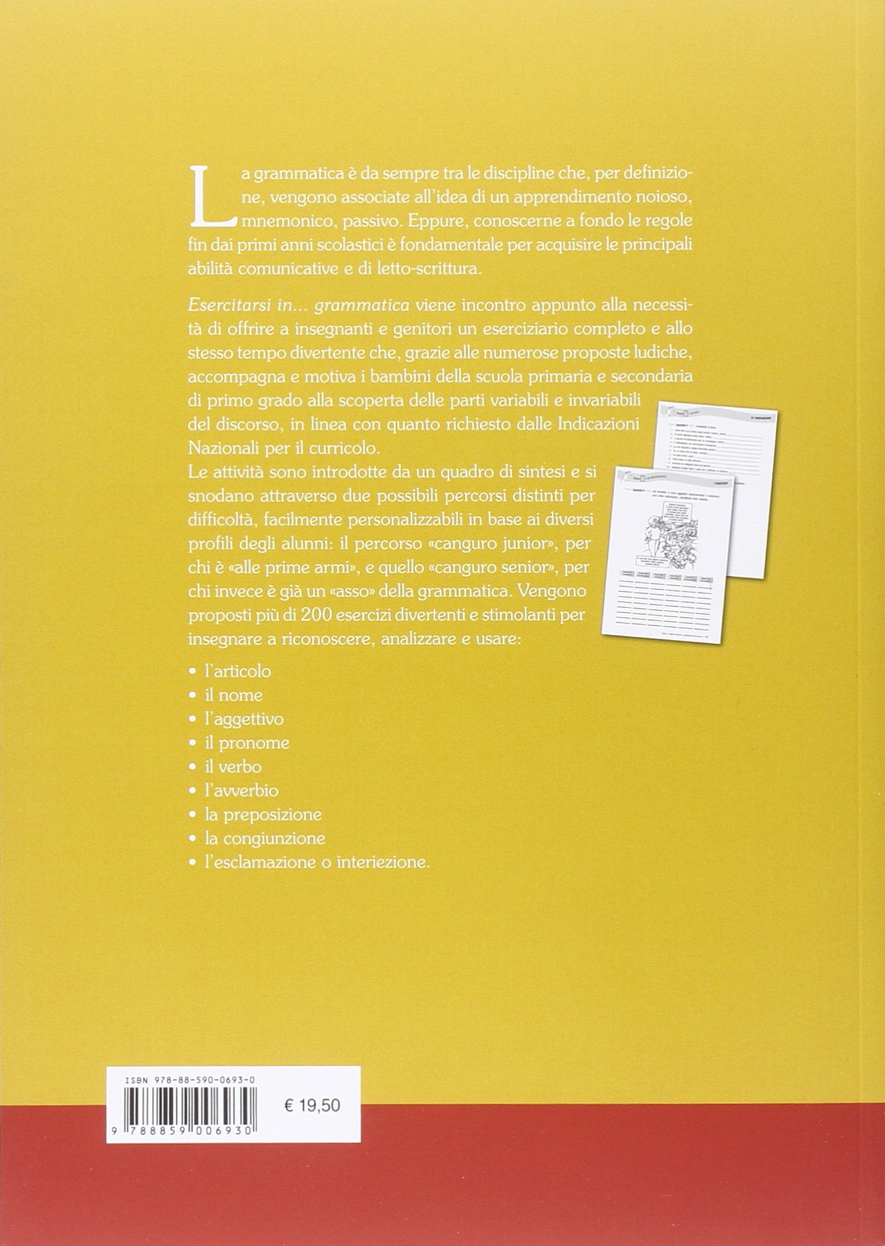 Esercitarsi in grammatica. Percorsi facilitati per la scuola primaria e secondaria di primo grado
