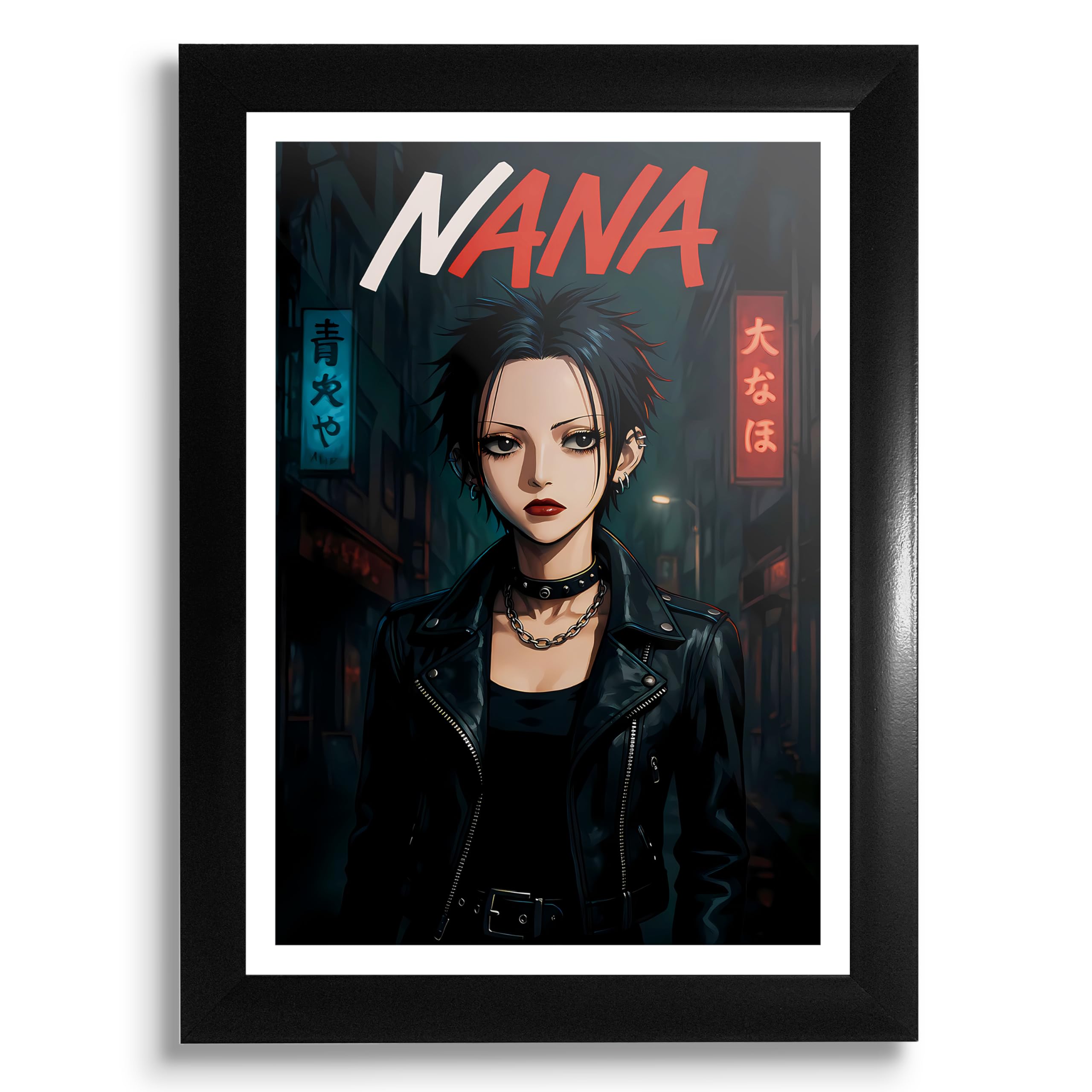 MODERN GALLERY MART Anime Frame | Nana Osaki Frame | A4 Size (8.3 x 11.7 inch) Black Frame for Home Decor