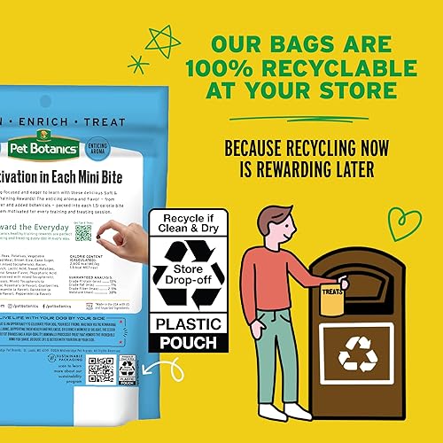 Vista 5 de Pet Botanics premios de entrenamiento, Mini, 4 onza., Bacon