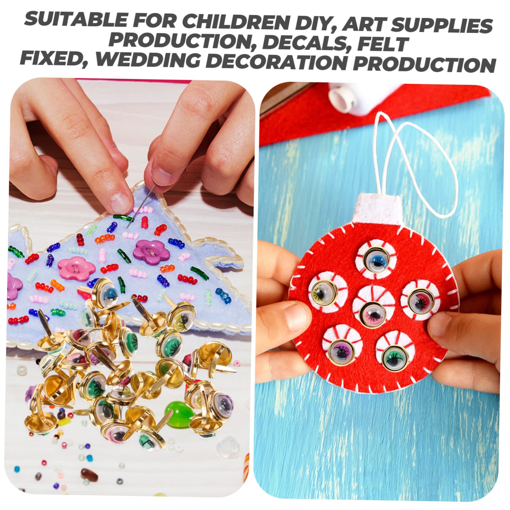 STOBOK 500stücke Brads Bunte Zwei-fuß-nägel Für -papierhandwerk Und Scrapbooking Praktische Bastelzubehör Für Kreative Projekte