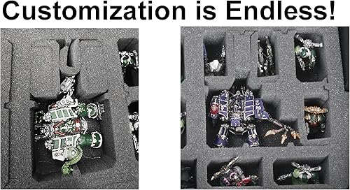 Miniatura 8 de Case Club Funda rígida de transporte para figuras en miniatura de 134 pulgadas – Se adapta a Warhammer 40k, DND, Battletech, Citadel y más. Esta