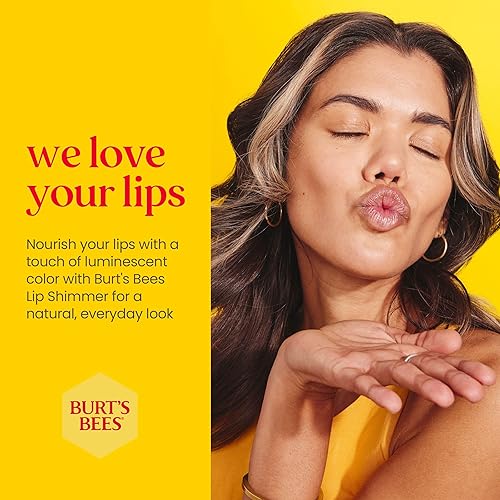Miniatura 4 de Set de tinte labial brillante Burt's Bees, bálsamo labial tintado en barra, hidratante para todo el día con acabado pigmentado y brillante de origen