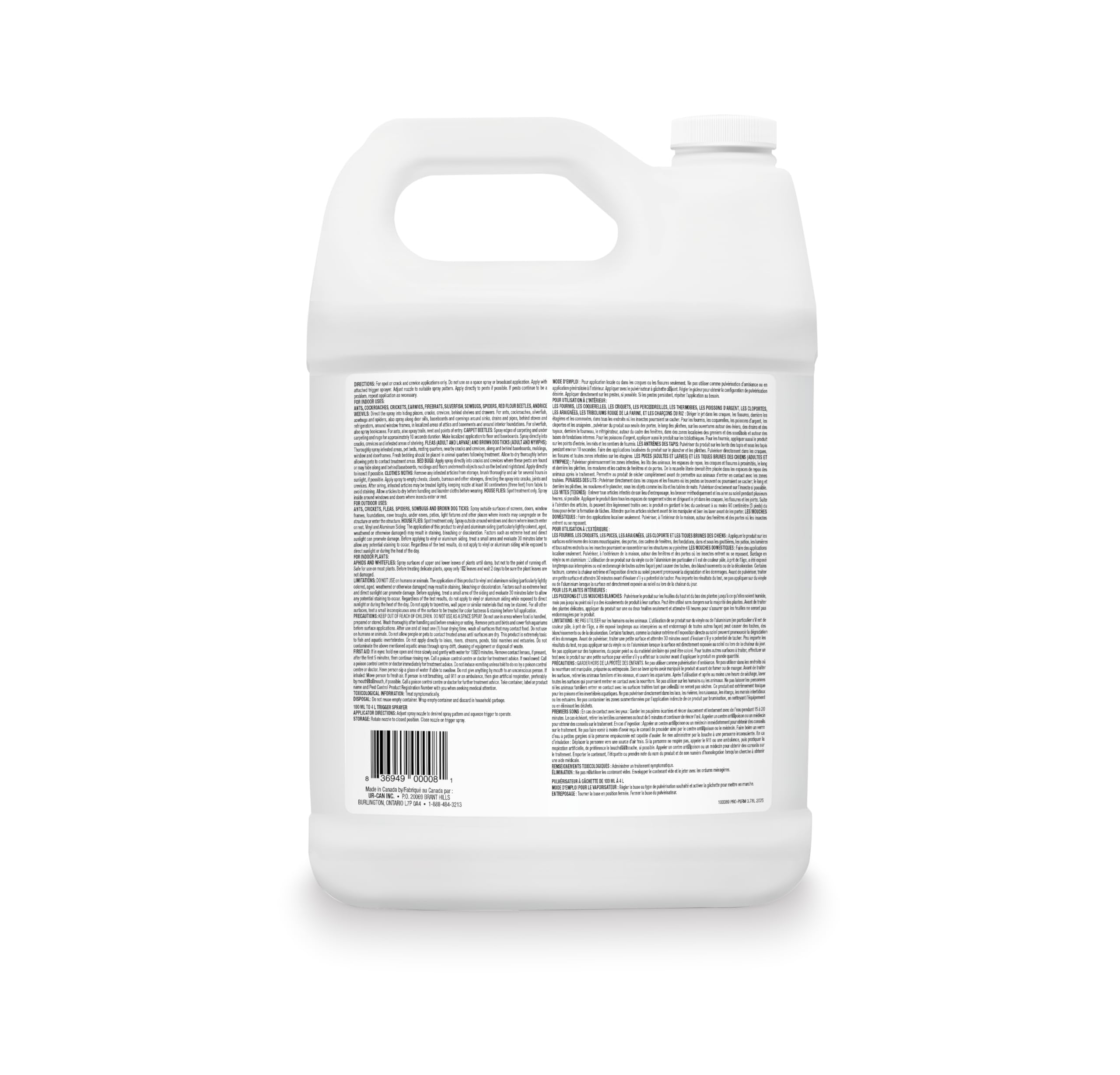 EcoGuard Pro-Perm Insect Killer 3.78L | Professional Insecticide with Fast-Acting Residual Formula | 60 Day Protection | Water-Based, Ready-to-Use Indoors & Outdoors | Sprayer Not Included — view 8