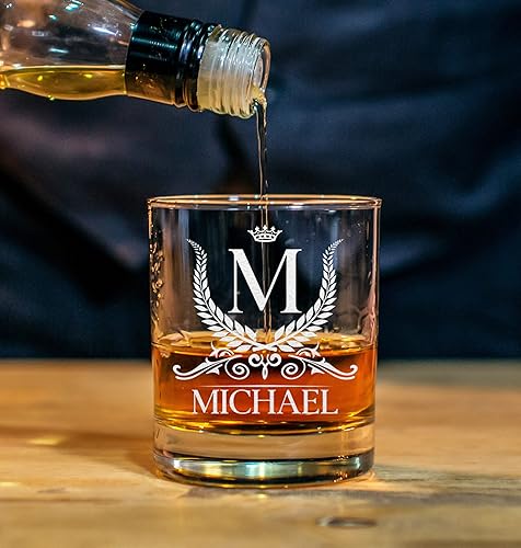Miniatura 5 de Vaso de whisky personalizado para hombres y mujeres, vaso de whisky personalizado de 11 onzas, regalo de cumpleaños para él y ella, vaso de cóctel