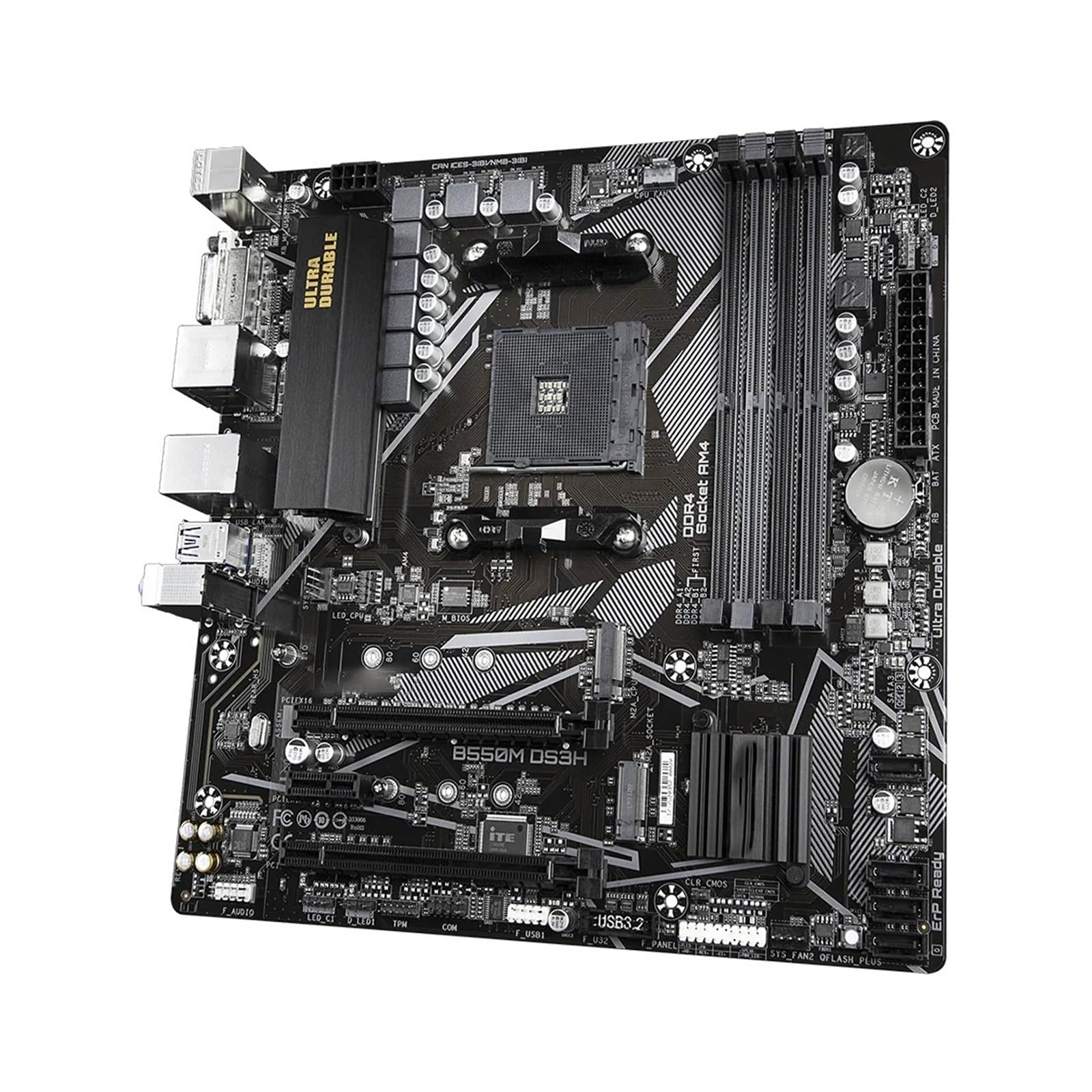 scheda madre Fit For GIGABYTE B550M DS3H Micro-ATX B550 DDR4 4733(OC) MHz M.2 USB 3. 128G Presa a doppio canale AM4 Scheda madre