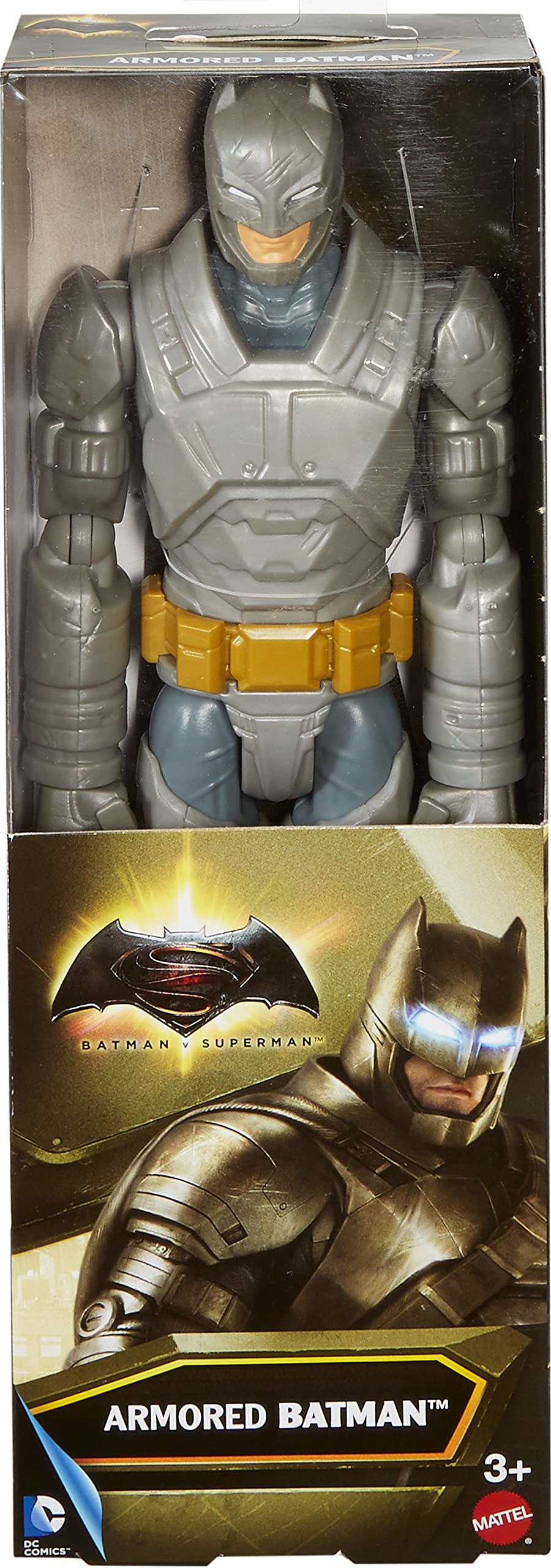 Mattel Batman Vs Superman – Figura Batman Con Armatura | 30 Cm, Luci E Suoni, Frasi Iconiche, Ali Dinamiche
