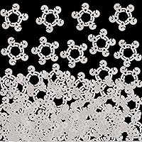 Vista 11 de Miliocry 100 clips de arco de globos, clips de globo reutilizables para arco de globos, suministros de globos de plástico para soporte, clips