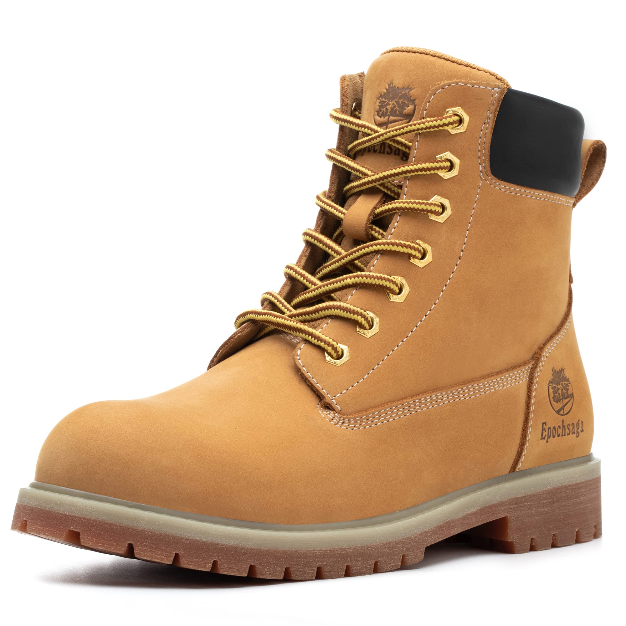Soft Toe clásico actualizado botas de trabajo para hombres y mujeres,impermeable cuero de grano completo comodidad