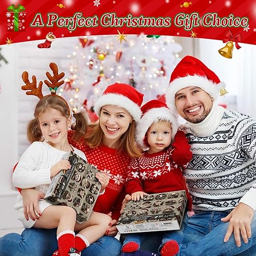 Miniatura 5 de Rompecabezas vintage de Navidad para adultos de 1000 piezas, rompecabezas de arte de tela bordada para adultos, collage retro de invierno,