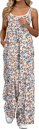 Jumpsuits for Women Summer Wide Leg Overalls Casual Rompers Boho Outfits