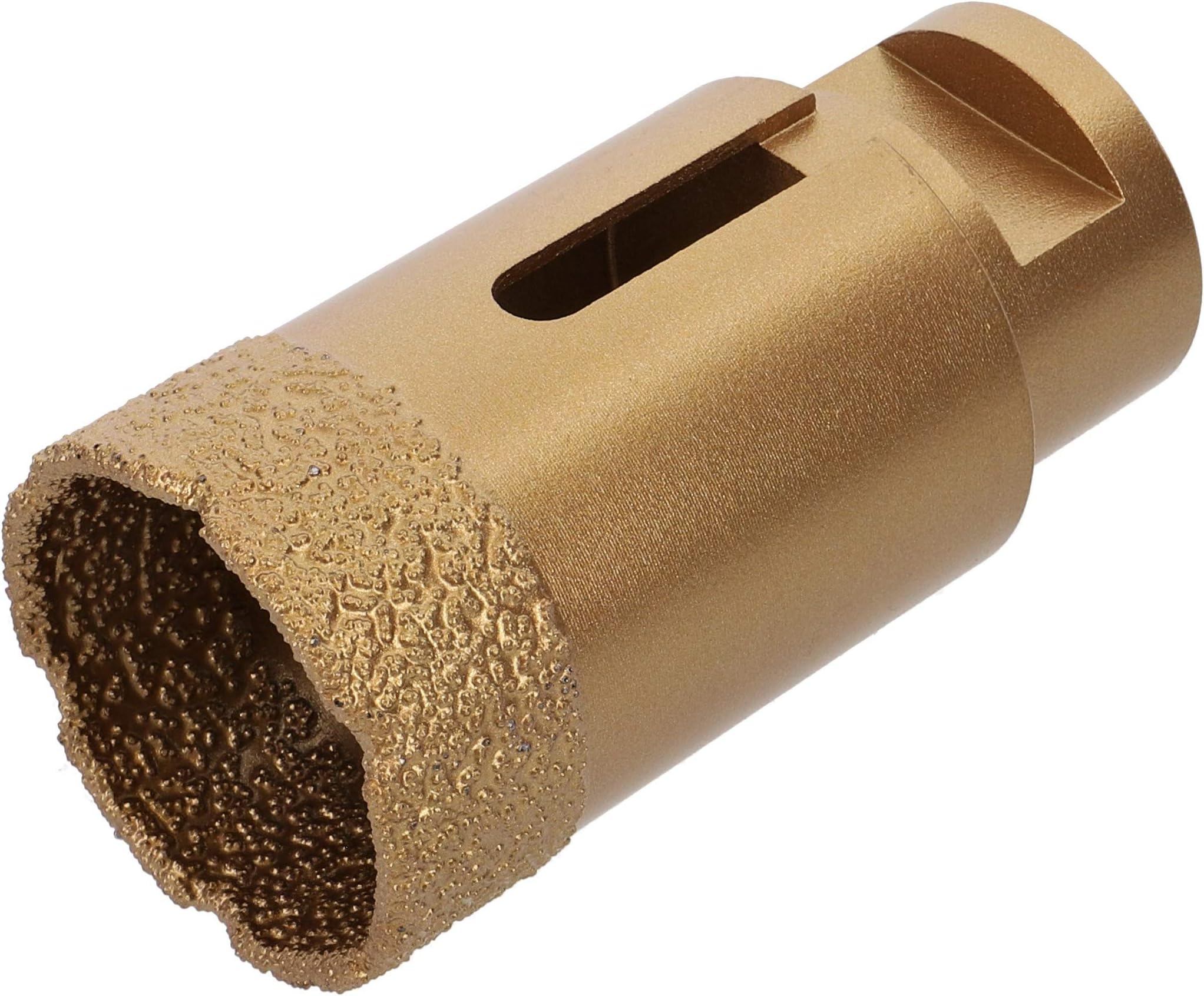 PRODIAMANT professional tile drill bit tile 38 mm x M14 diamond drill bit angle grinder for dry drilling in fine stoneware, wall tiles and natural stone