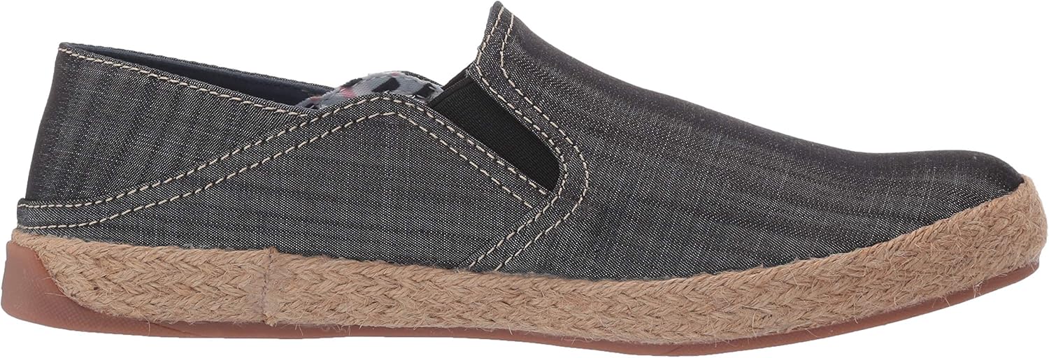 Ben Sherman Men's Prill Heel Slip Sneaker 8 Black Linen