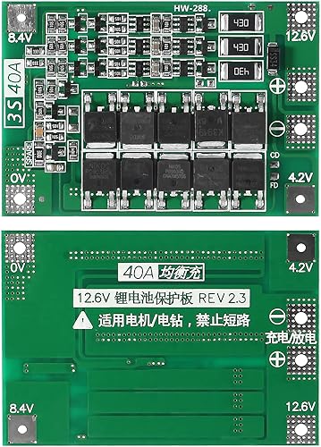 Miniatura 8 de 4PCS 3S 60A 12.6V 18650 Cargador PCB BMS Placa de protección de batería de litio de iones de litio Cargador de equilibrio Módulo de carga para motor