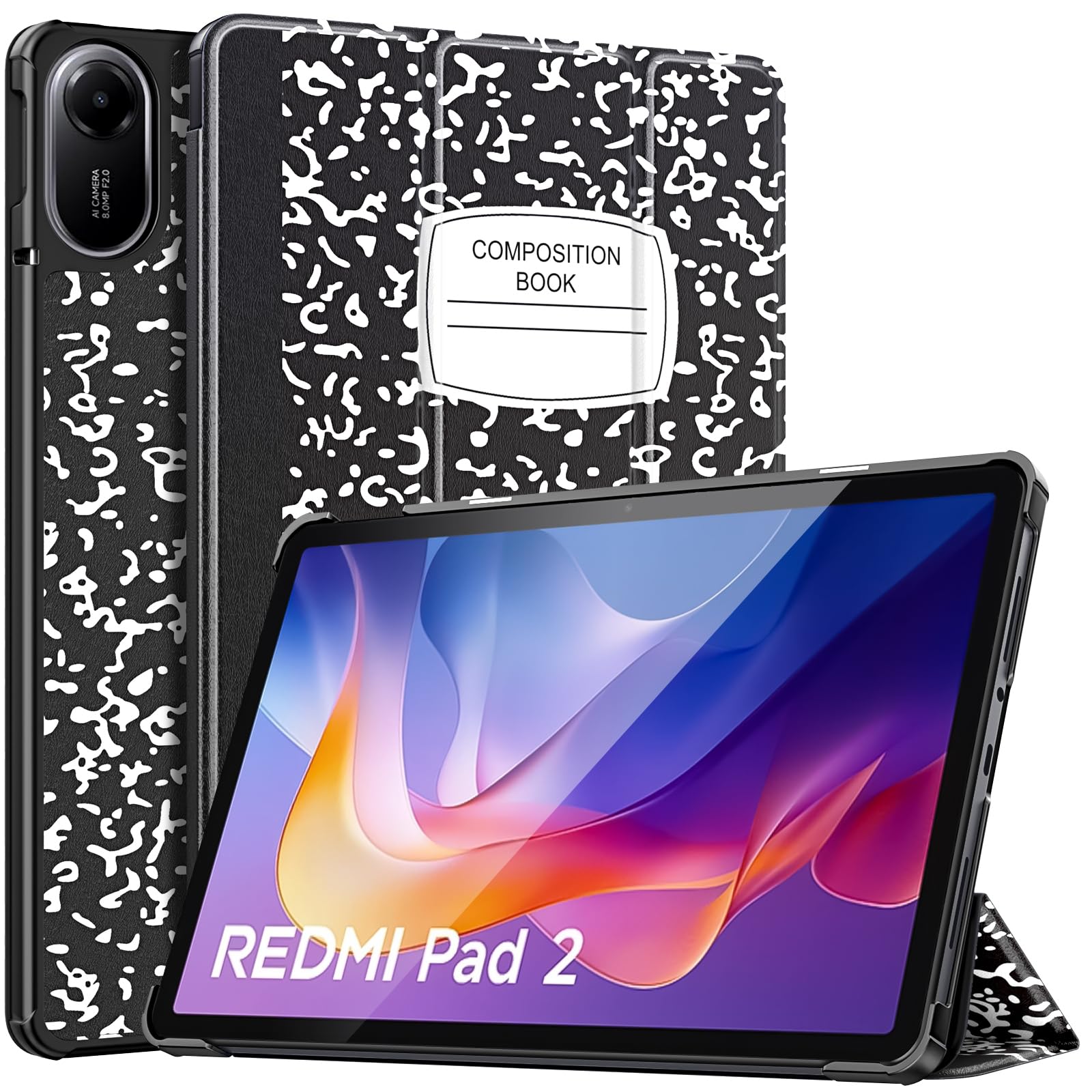 TiMOVO Hülle für Xiaomi Redmi Pad 2 11" 2025 Tablet, Notizbu