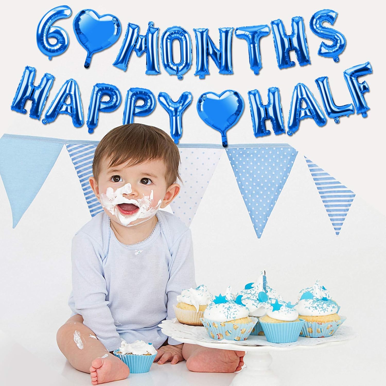 Buy Kauayurk 6 Month Half Birthday Balloon Banner Decorations For Boy Blue 1 2 Half Birthday Party Balloon Supplies 6 Month Half Birthday Baby Shower Party Decor Sign Online In Indonesia B0921p75zx Buy Kauayurk 6 Month Half Birthday Balloon Banner Decorations For Boy Blue 1 2 Half Birthday Party Balloon Supplies 6 Month Half Birthday Baby Shower Party Decor Sign Online In Indonesia B0921p75zx