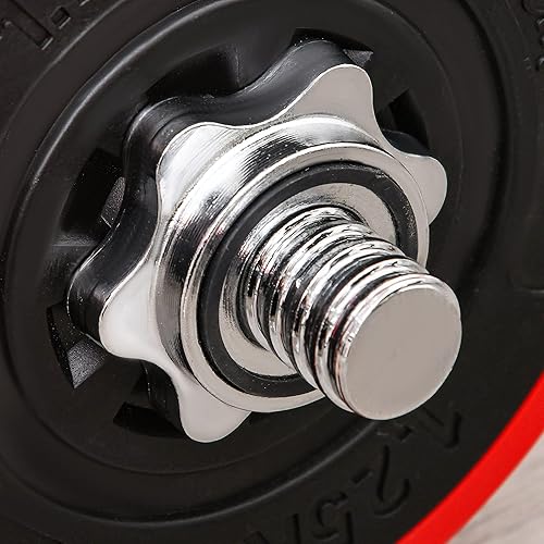 Miniatura 8 de Soozier Adjustable Dumbbell Set, Convertible to Barbell Weight Set for Home Gym Women and Men Weight Lifting Training