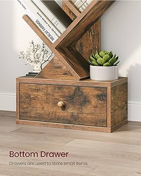 Amazon.co.jp: Yzosvki 8段 本棚 ツリー ブックシェルフ ブックツリー