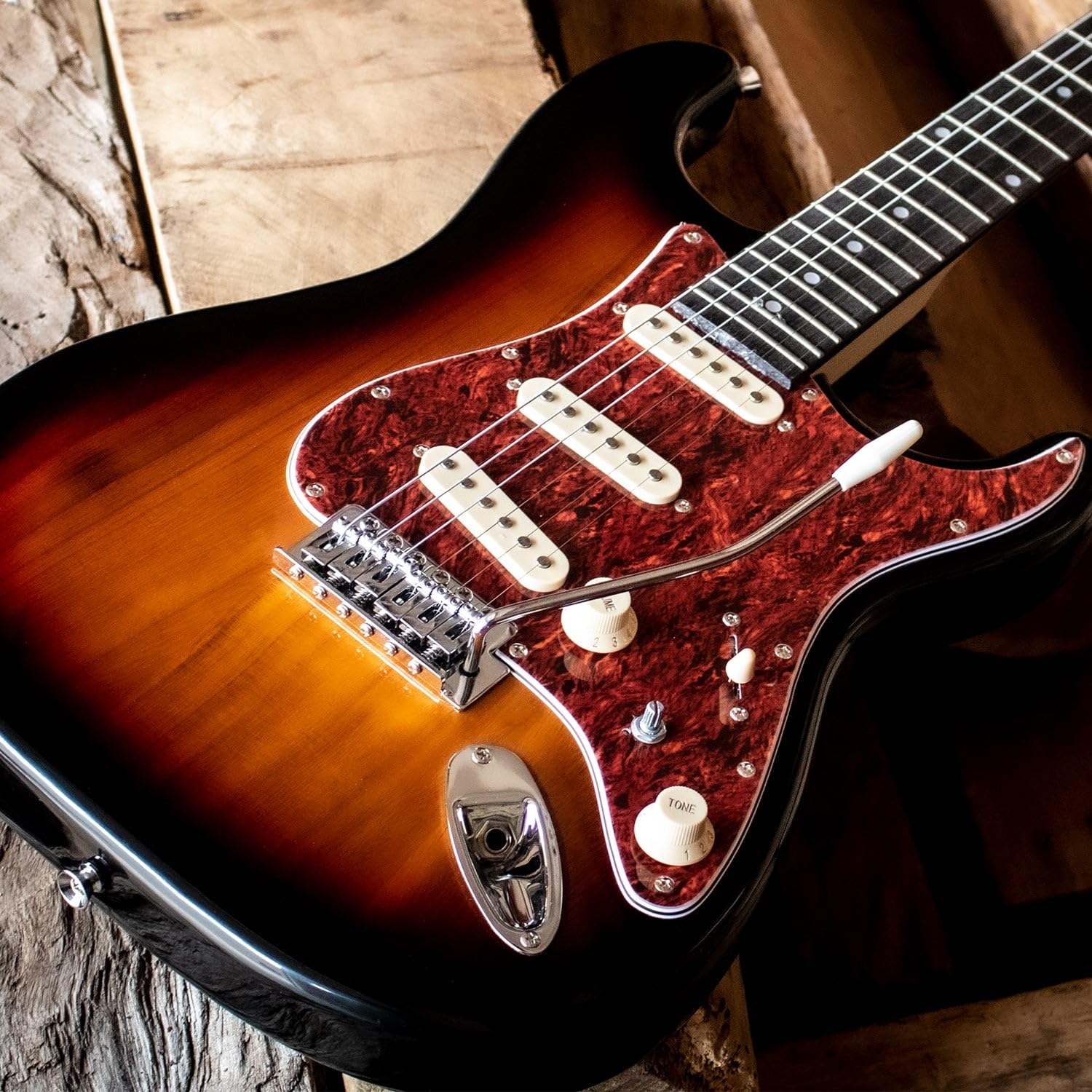 Amazon.com: Sawtooth ES Series Electric Guitar Sunburst with
