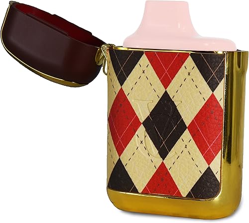 VAPE CLUTCH Estuche vintage Argyle Vape para vapes desechables y bolígrafos Vape, mantiene el vapor limpio y oculto, personaliza tu vaporizador para