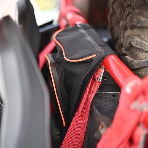 Vista 27 de Goldfire RZR XP Accesorios, bolsa de engranajes UTV 1680D, paquete de cabina, bolsa de herramientas de almacenamiento entre el asiento, bolsa