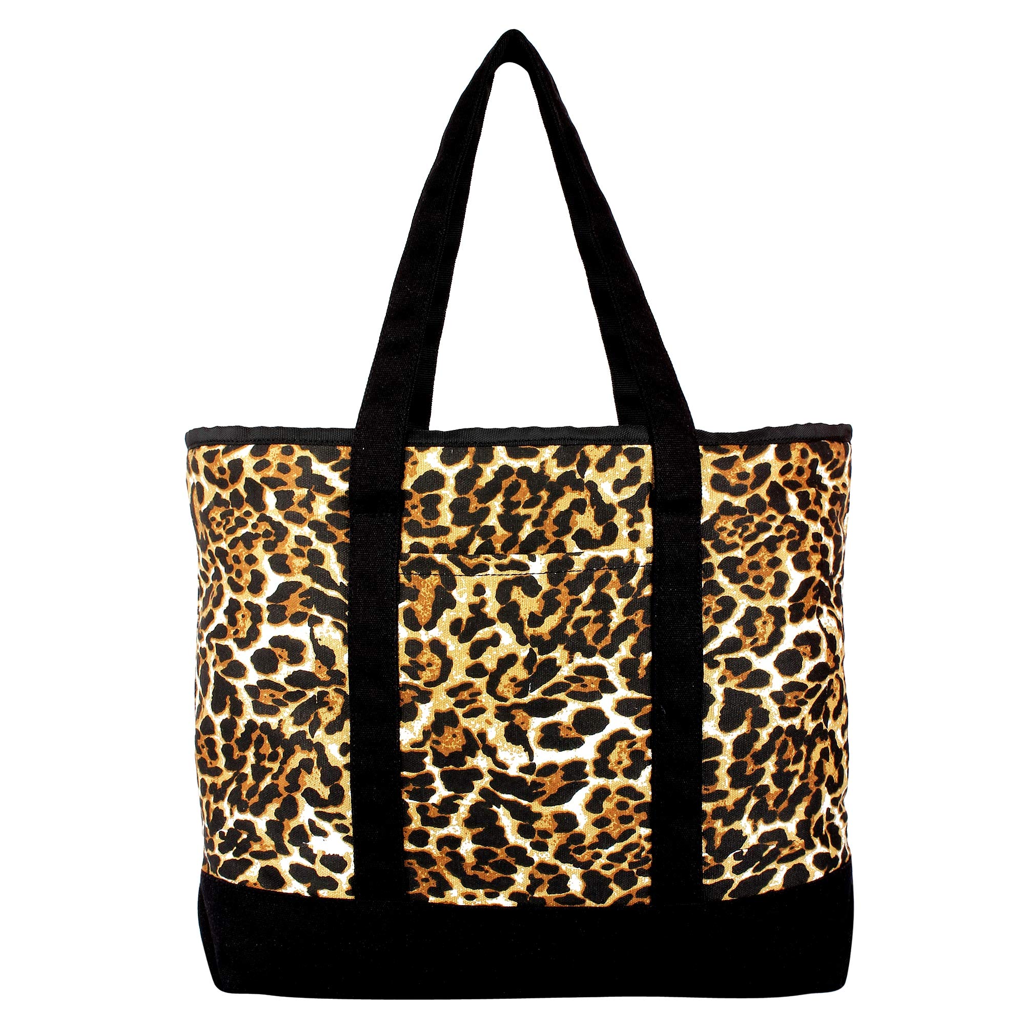 CRAFTS MY DREAMleopard print tote hand bag open top zip closer all types of uses stylist