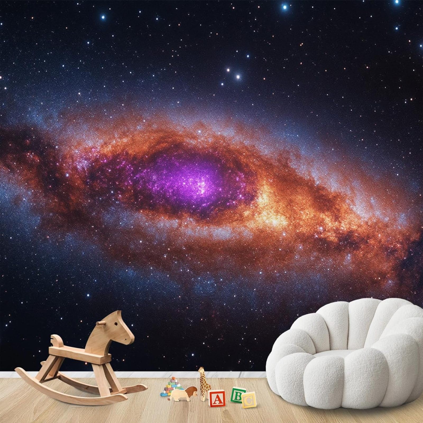 hgjdjhnf Photo Wallpaper Universe Galaxy Star System Space ModernLiving Room Bedroom Children's RoomDecoration Motif Wallpaper,300cmx210cmSticker - Background- Painting - Poster