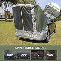 Vista 3 de Carpa Toldo para Auto SUV, UPF 50++ con Bolsa de Almacenamiento Impermeable Portátil, Resistente al Desgarro, Espacio Amplio, Buena Visión