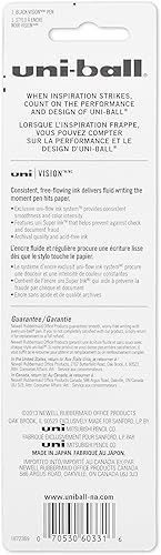 Miniatura 5 de uni-ball Bolígrafo de rodillo de palo, micro punto, tinta negra