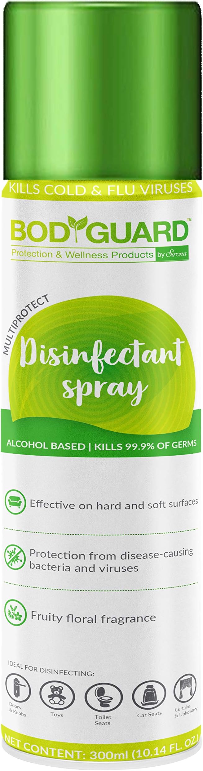 BodyGuard Multipurpose Alcohol Based Disinfectant Spray - 300 ml