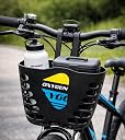 OXYGEN Front Bicycle Basket for Kids Handlebar Mount Plastic Bicycle Basket Lightweight Cycle Basket for Bicycle Front Storage for Toys Bottles Accessories Black gallery image