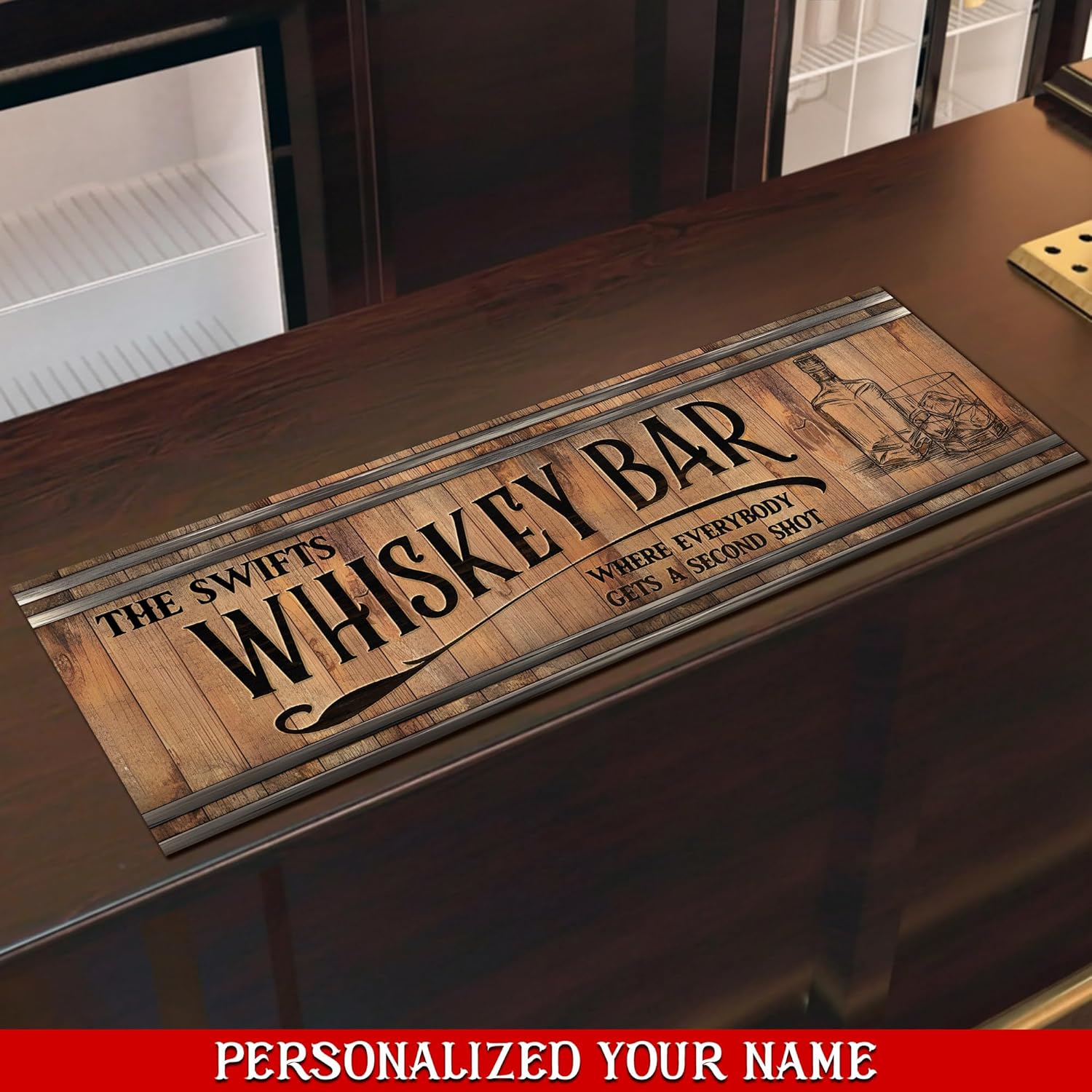 THUYPT Personalized Bar Runner Bar Mat for Bar Kitchen Accessories, Bar Mats for Bartending Bar Accessories Mat, Kitchen Countertop Decorations Home Bar Decor (20)