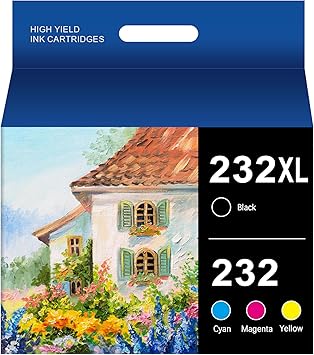 232XL Ink Cartridges Remanufactured Replacement for Epson 232XL Ink Cartridges Combo Pack Compatible with Epson WF-2930 XP-4200 XP-4205 WF-2950 Printer 4Color