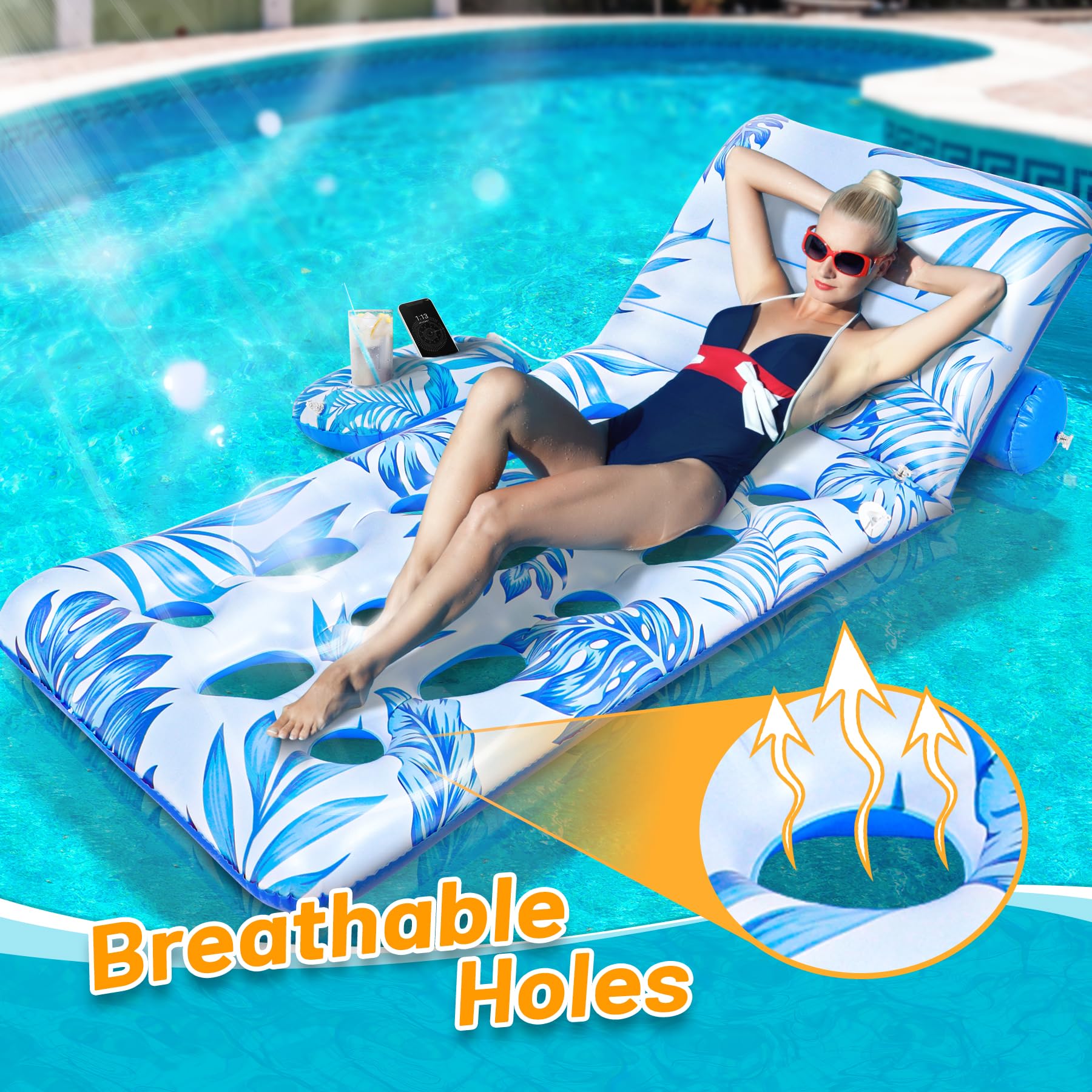 Materassino Piscina - Materassino Gonfiabile Mare - Piscina Gonfiabile Adulti - Poltrona Gonfiabili per Piscina Amaca Gonfiabile Mare Materassini Gonfiabili Mare - Amaca Piscina