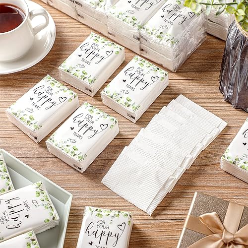Miniatura 2 de Pañuelos faciales de boda, artículos para bodas, bolsas de bienvenida, pañuelos de bolsillo, mini pañuelos de viaje, recuerdos de boda para