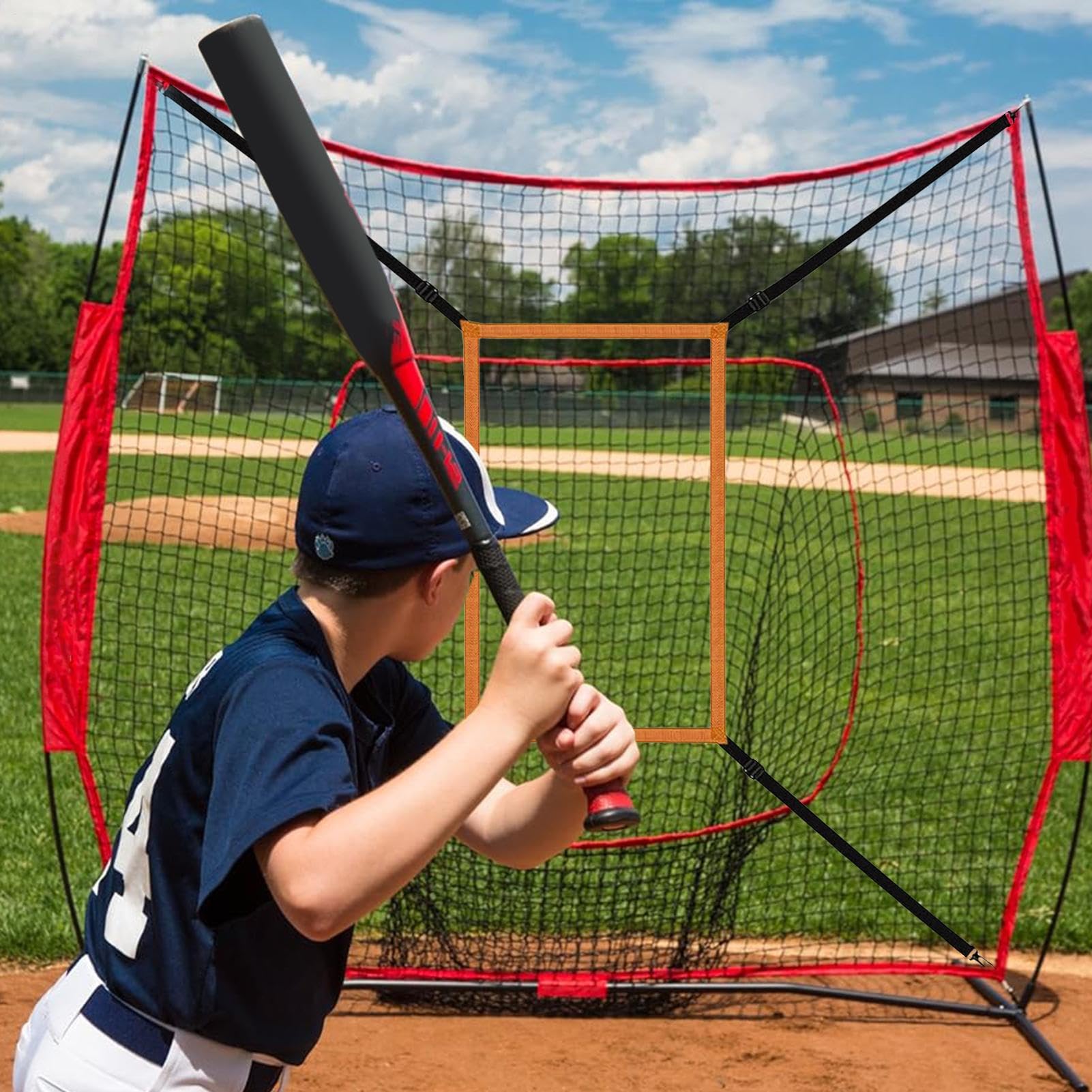 Pitching Target Strike Zone - Strike Zone Target für Pitching Net, Einstellbares Strike Zone-Netz | Baseball-Übungsnetz zum Schlagen, Schlagen, Fangen, Pitching-Übungen und Standortgenauigkeit